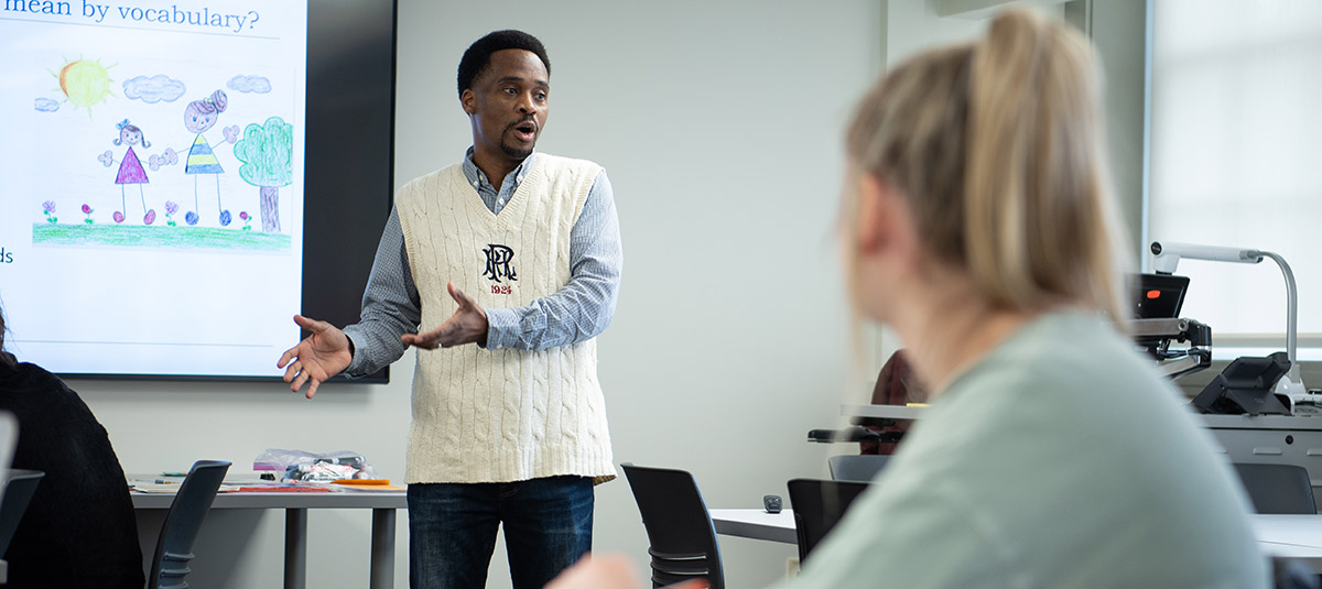 Professor at classroom